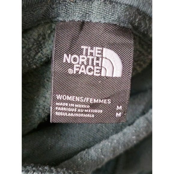 The North Face Hoodie Women's Medium Green Half Dome Logo Sweatshirt Pullover - Picture 6 of 9